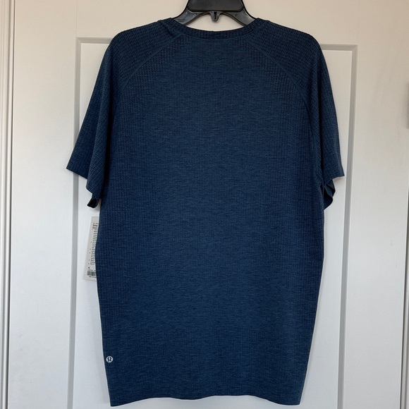 lululemon athletica Men's Metal Vent Tech Short Sleeve Blue Tee, NWT, XL - Picture 5 of 9